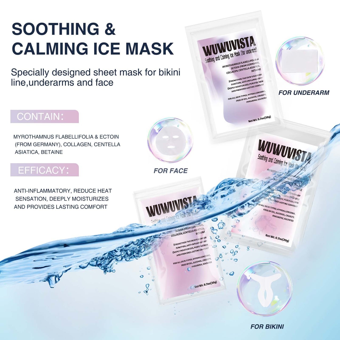 US Local Waxing Kit WUWUVISTA 69 Items Hair Removal Wax Kit With Wax Warmer Waxing Beads For Face, Brazilian, Full Body, Bikini, Sensitiive Skin Skin Suitable For Plugs Of American, European Specification