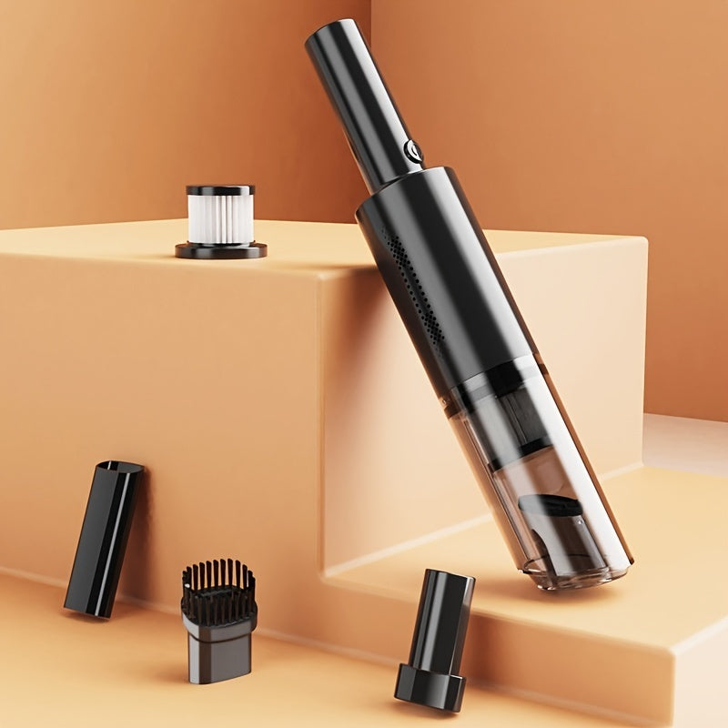 US Local Home Car Vacuum Cleaner, 120W 12000Pa Rechargeable Handheld Black Wired Charging Multi-function Cleaning Accessories For Car Interior Home