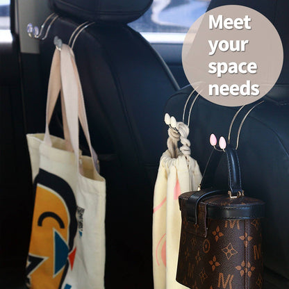 US Local 4 PCS Multi-functional Vehicle-mounted Storage Hook ,Car Seat Back Storage Hook
