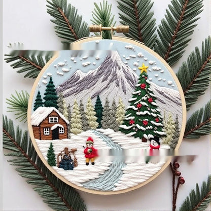 Christmas Embroidery Handmade Diy Material Package Fabric Embroidery