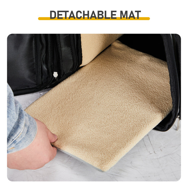 US Local Pet Carrier Backpack, Expandable Cat Dog Carrier With Back Extension, Breathable Mesh Travel Backpack For Small Dogs Cats, Soft-Sided Pet Backpack Holds Up To 26 Lbs