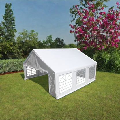 US Local 20x20 Feet Party Tent Heavy Duty Marquee Canopy Outdoor Wedding Tent Carport Events Shelter Tent For Parties BBQ With Storgae Carry Bags