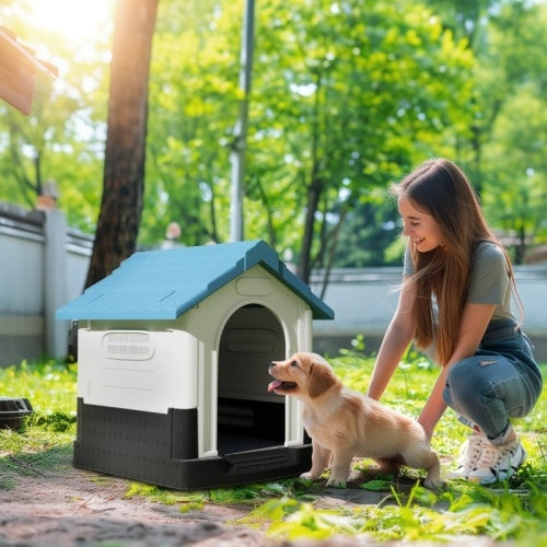 UK Local PawHut Outside Dog Kennel House, For Miniature Dogs, 64.5 X 57 X 66cm