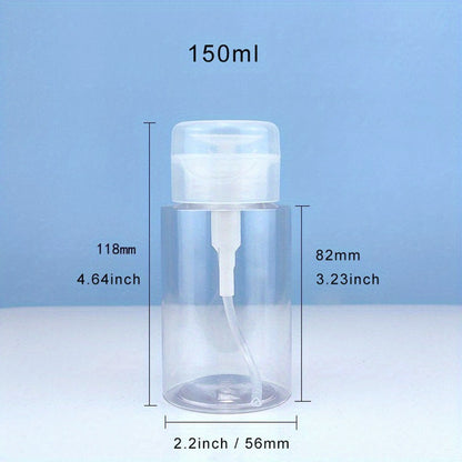 US Local 6pcs Portable Travel Push Pump Dispenser Bottle  Empty Mini Travel Size Bottle For Toner And Makeup Remover