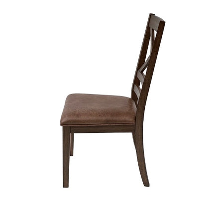 US Local Dining Chairs Set Of 2, Brown