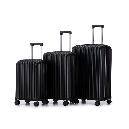 US Local 20 24 28 3 Pcs Set In ABS Spinner Wheel Luggage, Carry On Suitcase, With Cup Holder & USB Port Phone Holder