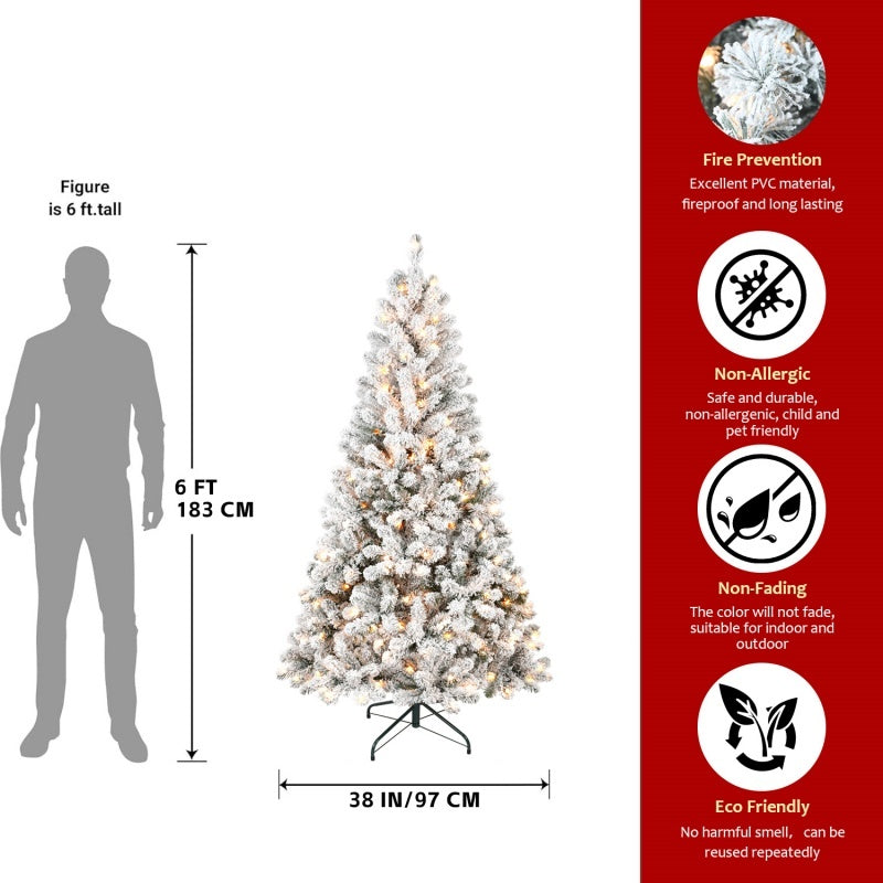 US Local PVC, Christmas Tree, Christmas Decorations,  With Lights