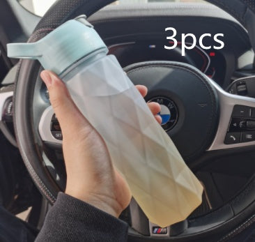 US Local Spray Water Bottle For Girls Outdoor Sport Fitness Water Cup Large Capacity Spray Bottle Drinkware Travel Bottles Kitchen Gadgets