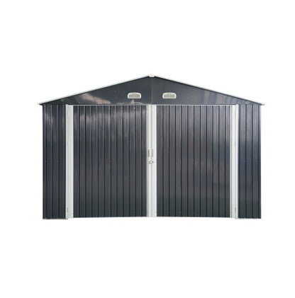 US Local Spacious Outdoor Storage Shed This 13  20FT Outdoor Storage Shed Offers A Generous 250 Square Feet Of Floor Space, Perfect For Storing Trucks, Cars, Large Tools, And Lawn Equipment. With Double Front