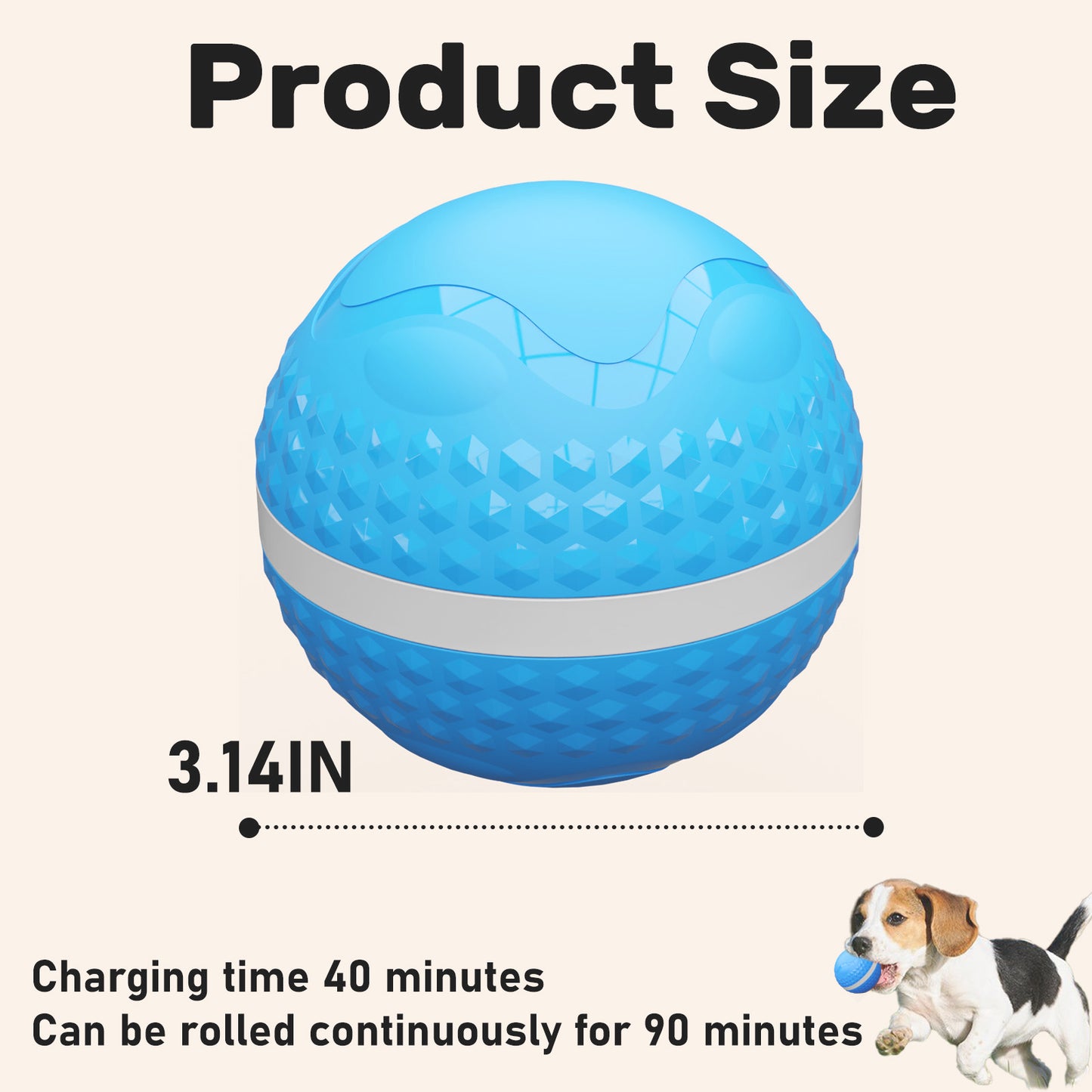 US Local Smart Interactive Dog Toys, Automatic Moving Ball With Lighting Modes, Interactive Dog Toys For Dog Enrichment & Stimulation, Motion Activated Rolling Toy For Medium And Large Dogs