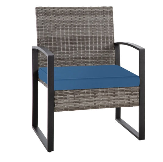 Grey Rattan Sofa