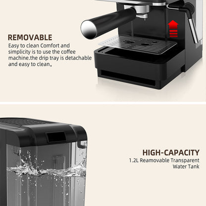 Household Semi-automatic Pressure Milk Frother For Coffee Machine