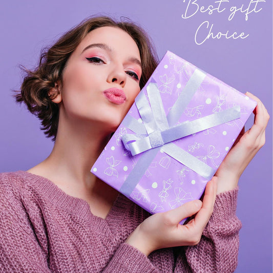 Purple Bath Set,Spa Gift Box, Scented Candle Valentine's Day Souvenir