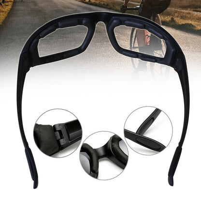 US Local Cycling Sunglasses Chopper Outdoor Sports Glasses For Men Women Wrap Around UV400 Protection For Fishing Driving Glasses Windproof Clear Lens