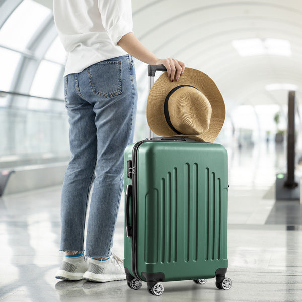 US Local Vertical Stripe Four In One Suitcase