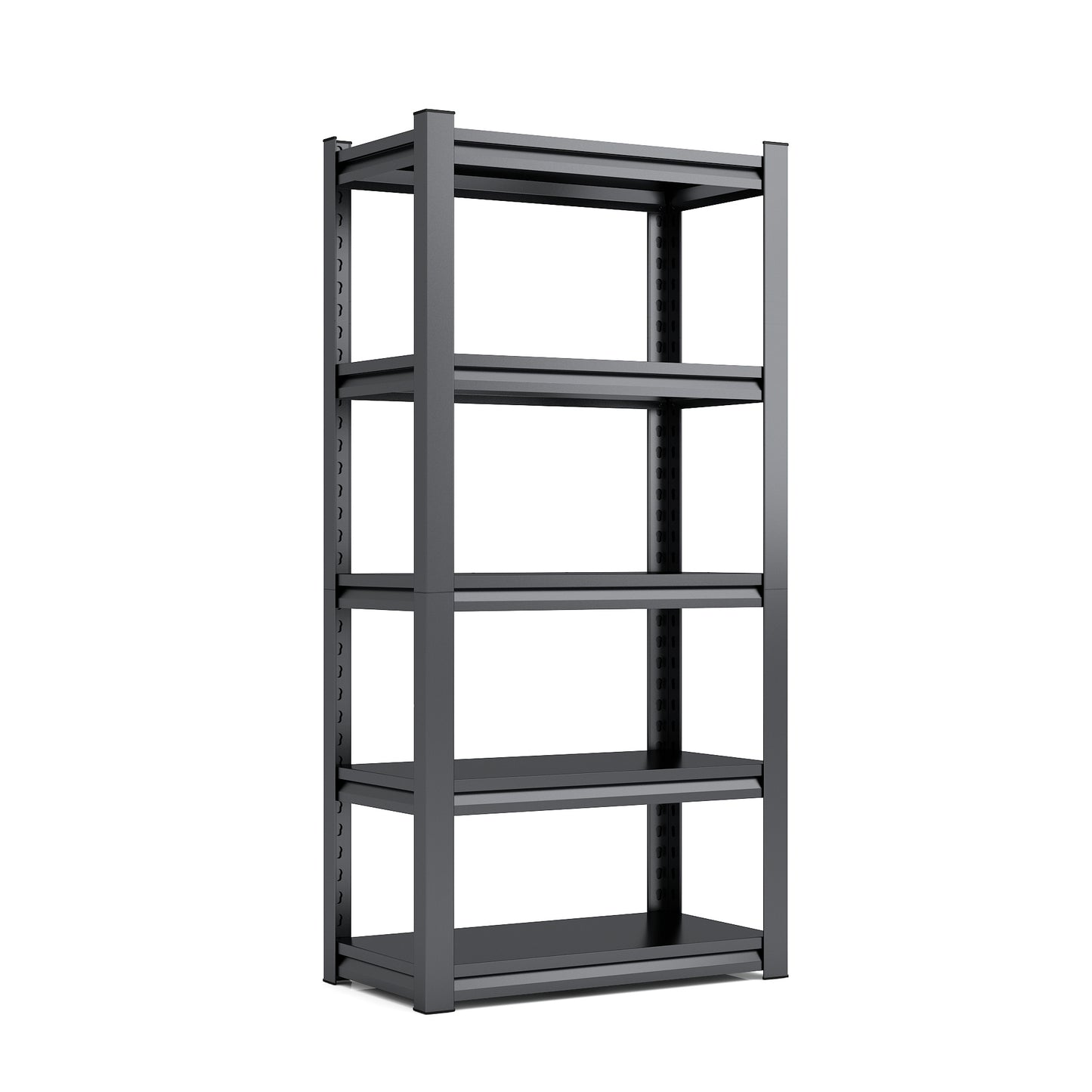 US Local Tier Metal Shelves For Storage Garage Shelving 2000LBS Heavy Duty Storage Shelves Adjustable Garage Shelf Industrial Shelving Unit Storage Utility Rack,Black
