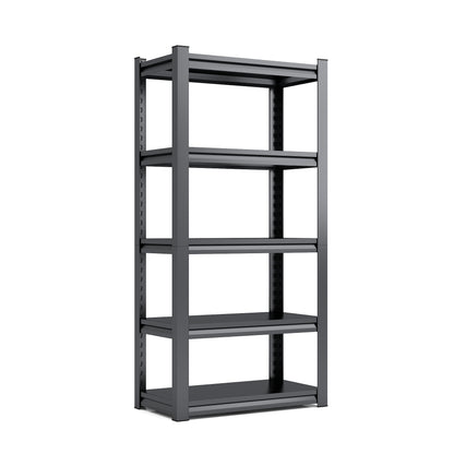 US Local Tier Metal Shelves For Storage Garage Shelving 2000LBS Heavy Duty Storage Shelves Adjustable Garage Shelf Industrial Shelving Unit Storage Utility Rack,Black