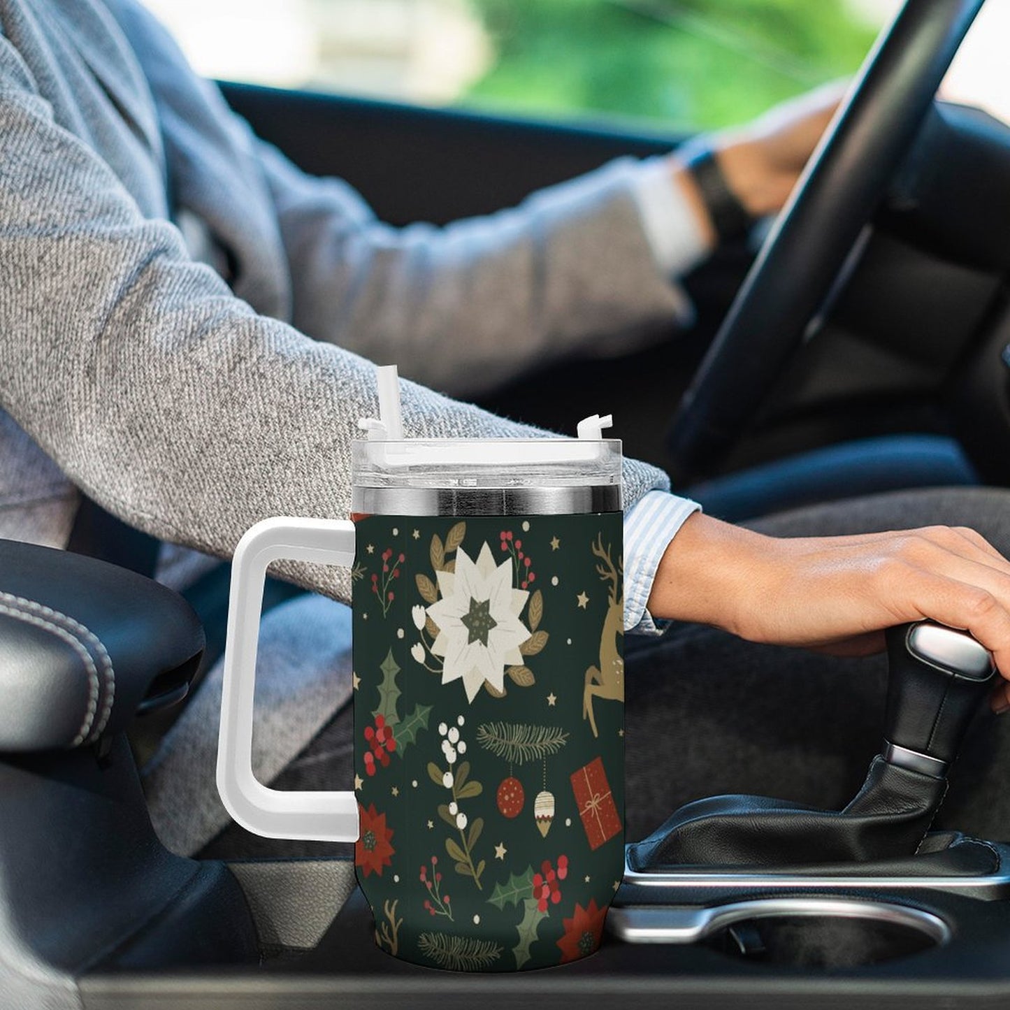 PHDT00180 POD US Local Tumbler 40 oz Large Capacity Car Cup Christmas