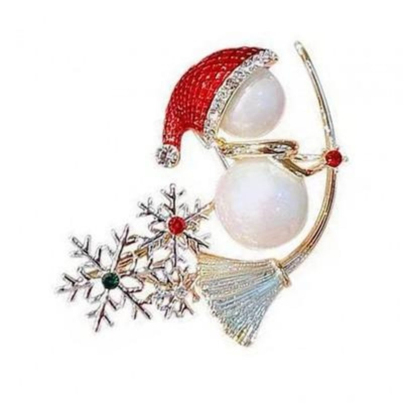 US Local Women's Christmas Brooch Pin Birthday Gift Daily Decoration Holiday Use