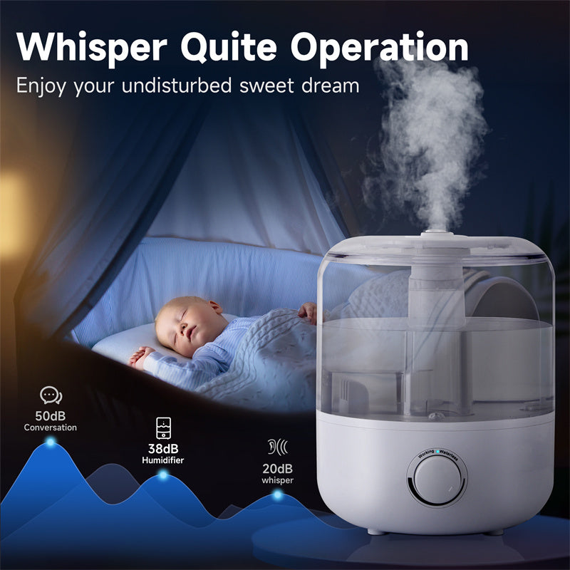 US Local 3L Mechanical Humidifier  Low Water Level Protection BPA Free