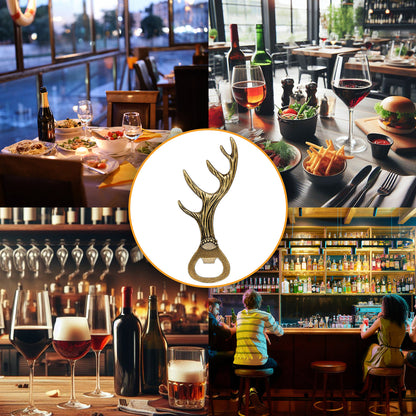 US Local Deer Antler Bottle Opener Is A Small Tool Suitable For Various Parties And Gatherings Used To Open Beer, Wine, Juice, For Bars, Restaurants, Party Supplies, Wine Accessories, Universal Gifts