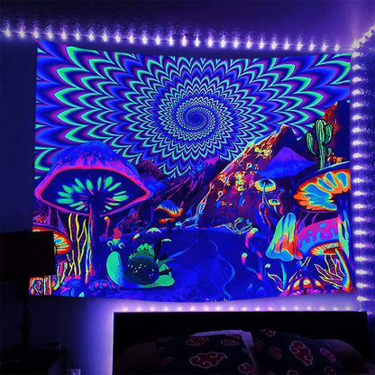 Thrilling Tapestry Fluorescent Luminous Psychedelic