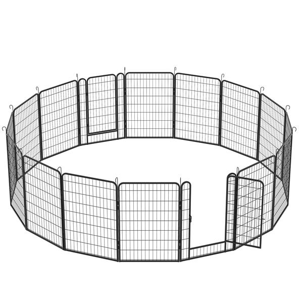 US Local 16 Pieces Of Heavy-duty Metal Pet Sports Fence