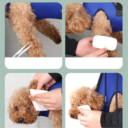 Pet Grooming Hammock Cat Dog Repairing Nails Restraint Bag