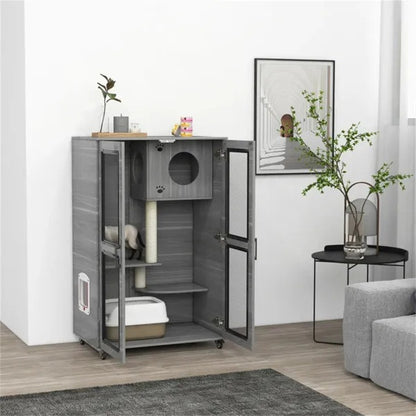 US Local Cat Villa, Cat Apartment With Wheels