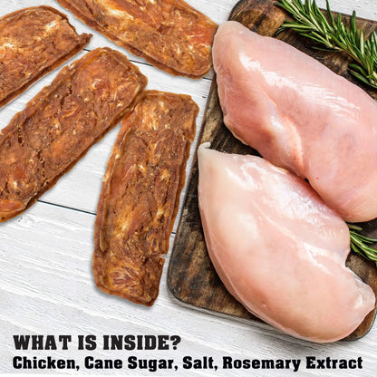 US Local Chicken Jerky Dog Treats 1.5 Lb Human Grade Pet Snacks Grain Free Organic Meat All Natural High Protein Dried Strips Best Chews For Training Small & Large Dogs