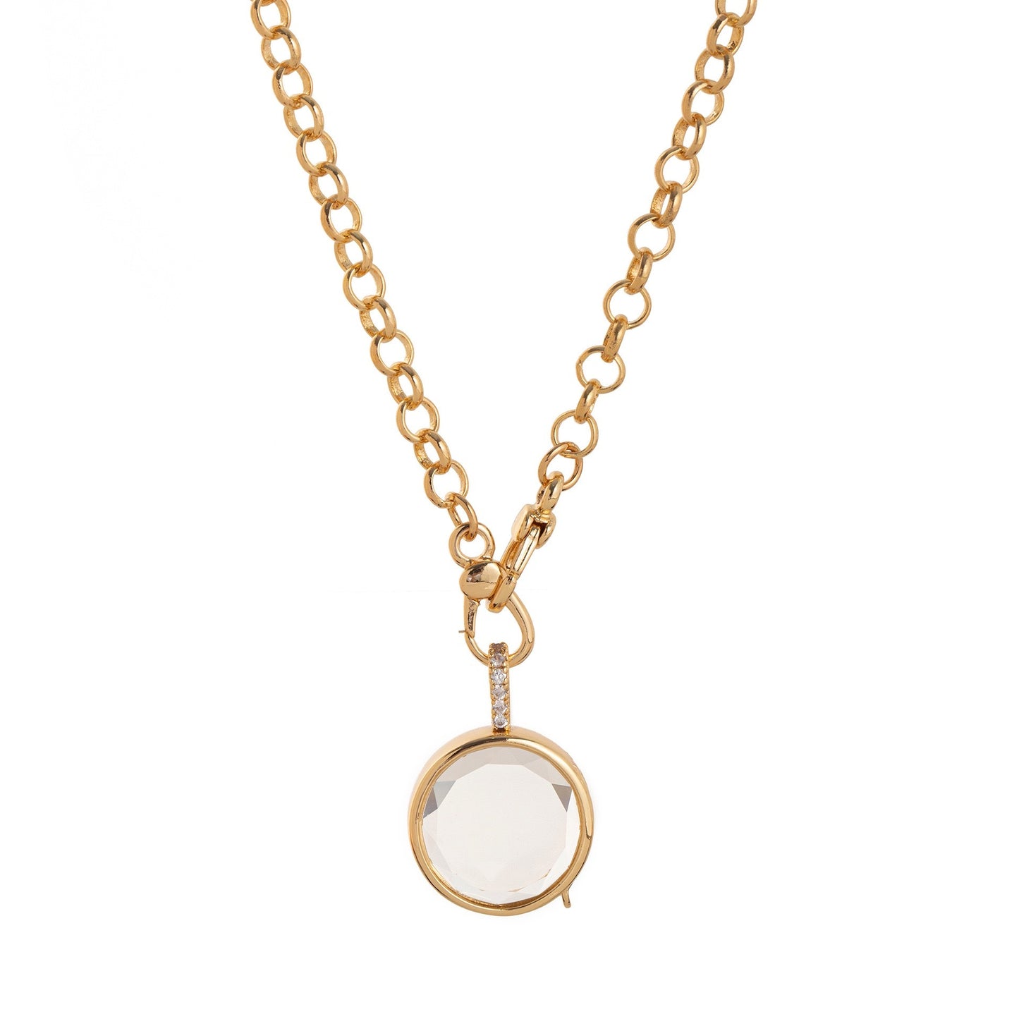 French Retro Personalized Transparent Commemorative Pendant That Can Be Opened And Closed