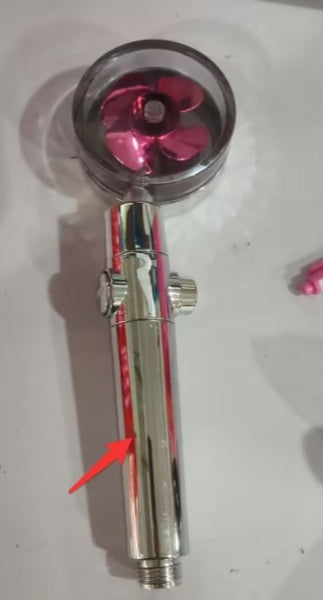 Turbo Propeller Shower Head Water Saving High Preassure Flow 360 Degrees With Fan Extension Showerhead Rainfall With Holder