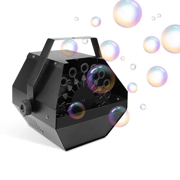 US Local Automatic Bubble Machine 25W Pro Bubble Blower Maker W/ Handle For DJ DISCO Stages Wedding Kids Birthday Parties