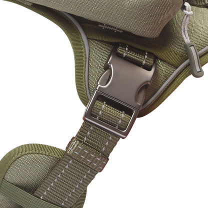 US Local PETMARVEL High-Perfomance Tactical Dog Harness With Backpack, No Pull Front Clip & Metal Buckles