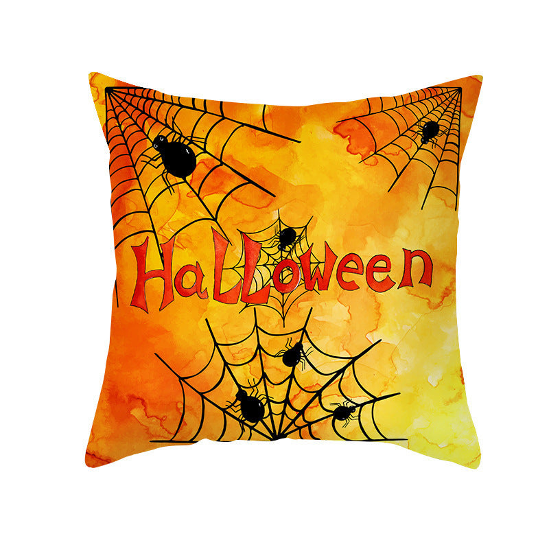 40 Style Halloween Pillowcase Pumpkin Letter Fly Velvet Pillow Cushion Cover