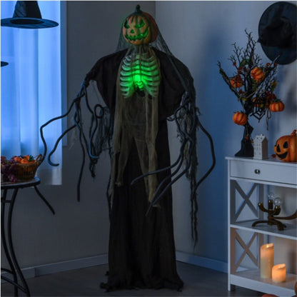 US Local 6ft Halloween Animatronic Ghost Pumpkin