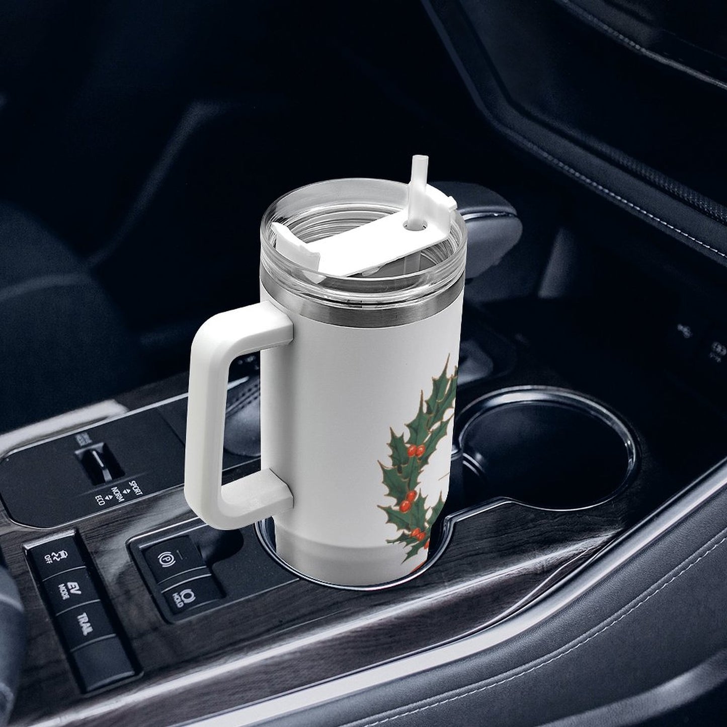 PHDT00327 POD US Local Tumbler 40 oz Large Capacity Car Cup Christmas Wreath