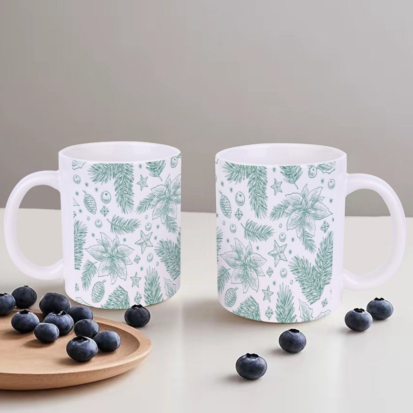 POD US Local White mug with full print, Christmas Food 0074