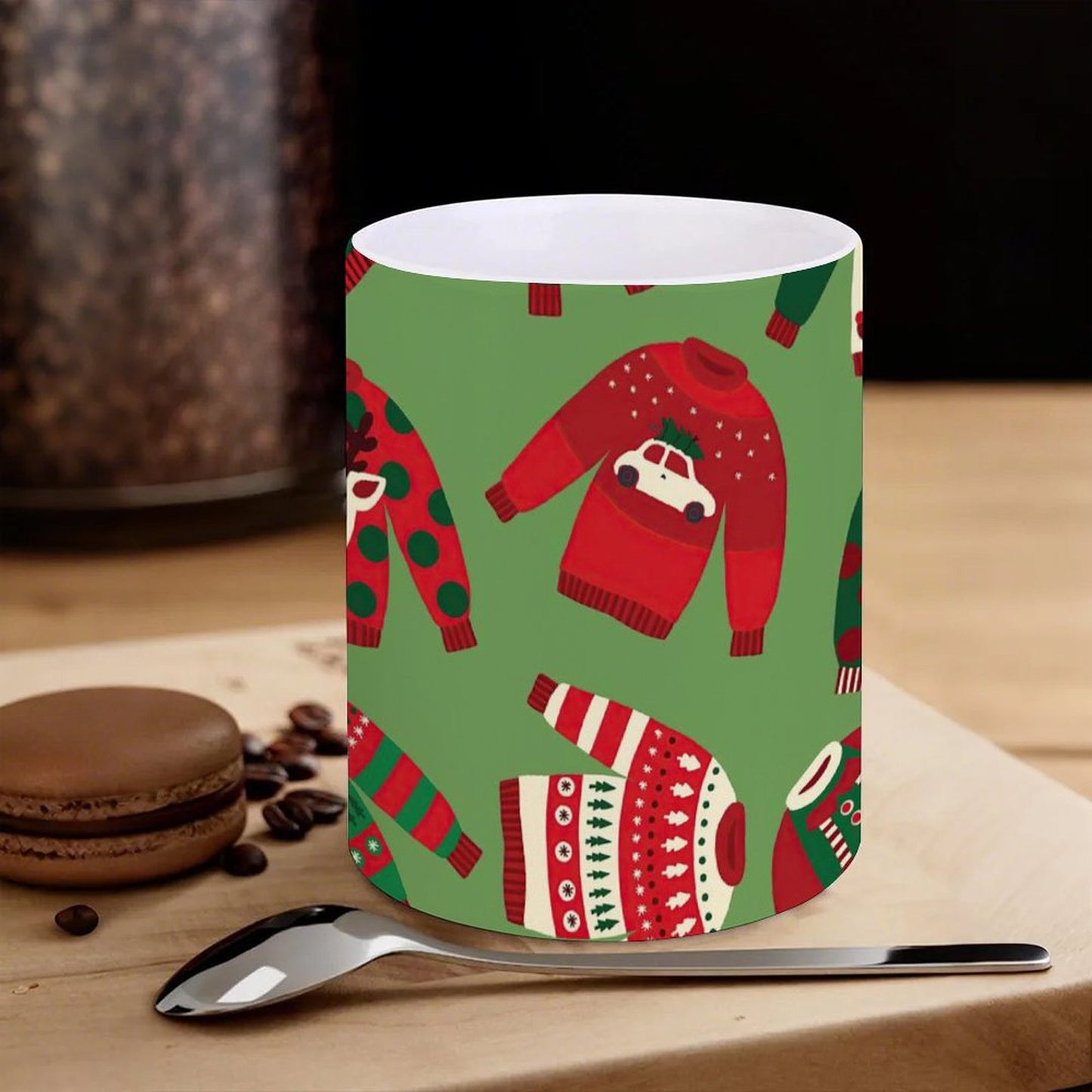 POD US Local White mug with full print, Christmas 0080