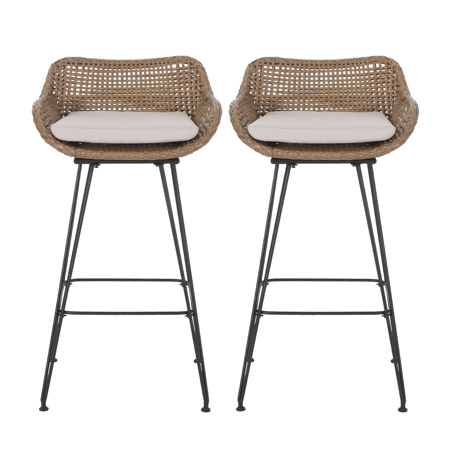 US Local PE Rattan BAR STOOL