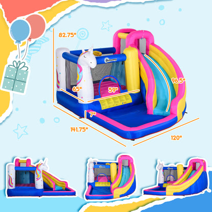 US Local Inflatable Water Slide Bounce House with Trampoline