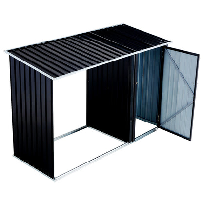 US Local Metal Firewood Storage Shed