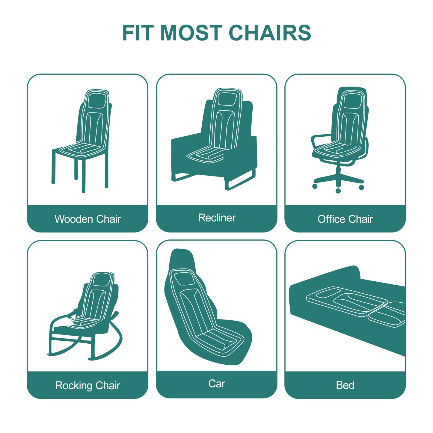 US Local Model Massage Cushion, Neck And Back Kneading And Heating, 9 Levels Of Intensity,9 Modes, Home And Office Electric Massage Pad, Portable Multifunctional Massager, 10,20,30 Minutes Timer