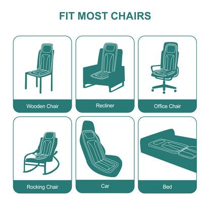 US Local Model Massage Cushion, Neck And Back Kneading And Heating, 9 Levels Of Intensity,9 Modes, Home And Office Electric Massage Pad, Portable Multifunctional Massager, 10,20,30 Minutes Timer