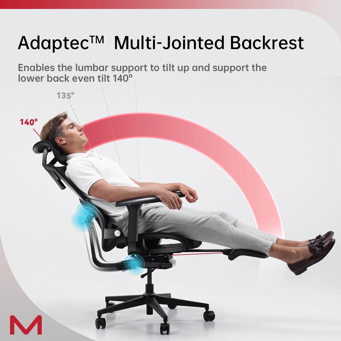 US Local Ergonomic Office Chair With Footrest Home Office Chair With Soft Rubber Lumbar Support Tilt Mesh Computer Chair