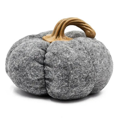 Set Of 3, 8.3x8.3x5.5 Gray Pumpkin, Pumpkin Ornament Decor For Holiday Harvest Festival Fall Festival   Thanksgiving