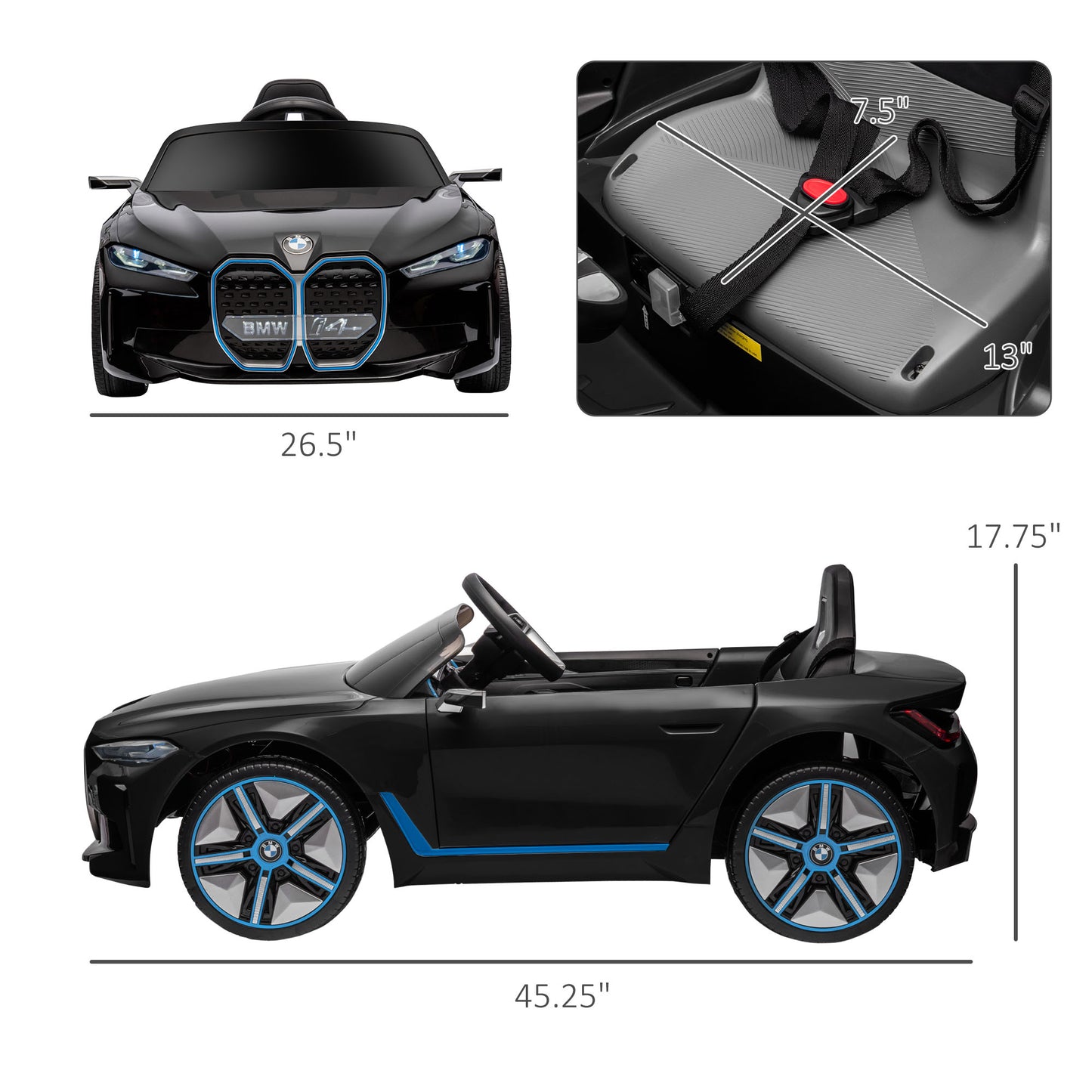 US Local 12V Electric Car for Kids with 2.4G Remote Control