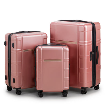 US Local Three In One Set Of Double Wheel Silent Wheels With Dry Wet Separation Compartment ABS PC Luggage