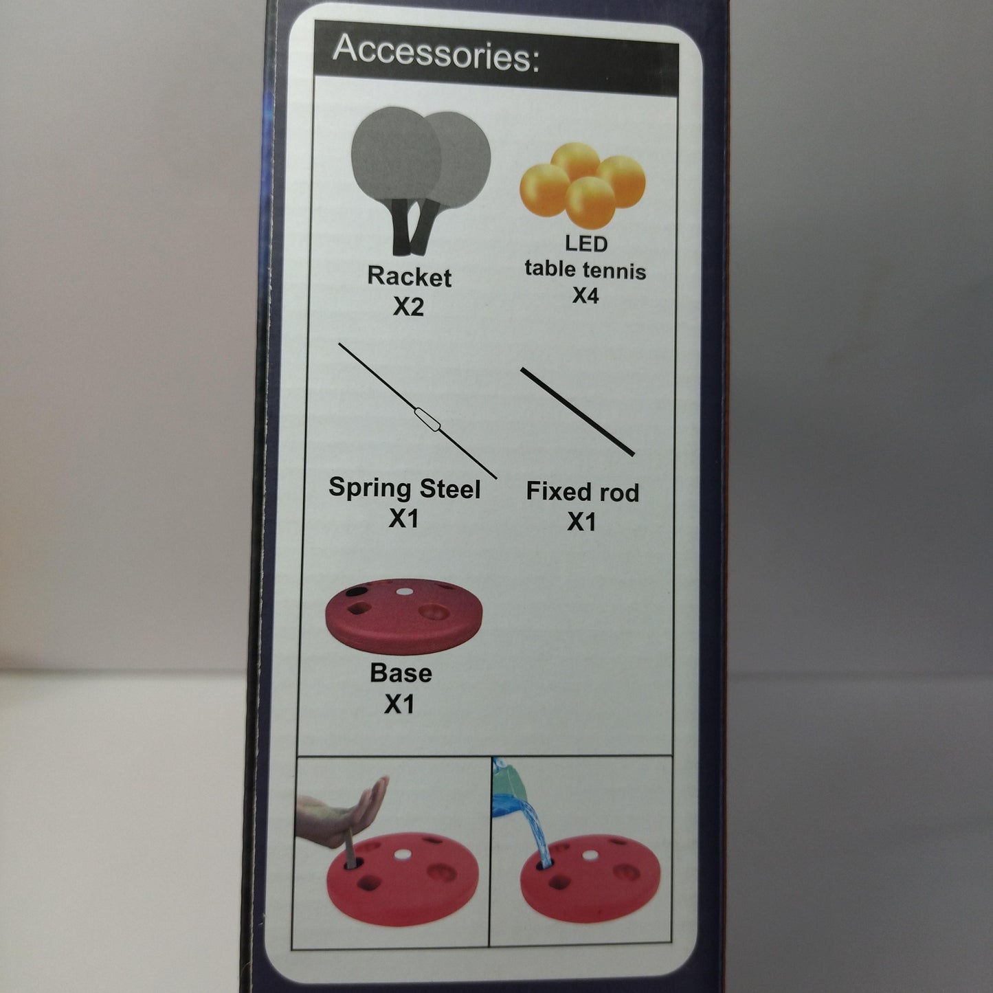 US Local Glowing Ping-Pong Set - The Luminous Delight Of Night Games With Flashing Lights, Easy To Play, And Endless Laughter