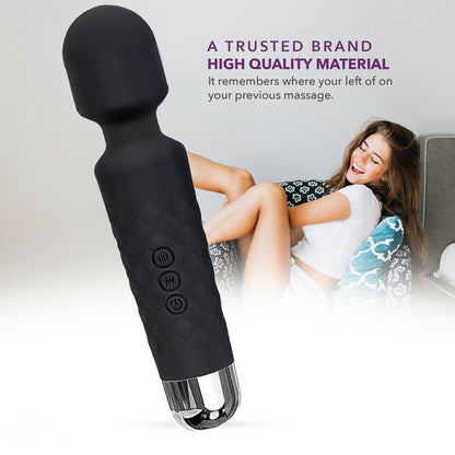 US Local Magic Massage Wand Muscle Relaxation Massager 20 Speed Vibrating Full Body Therapy Motor